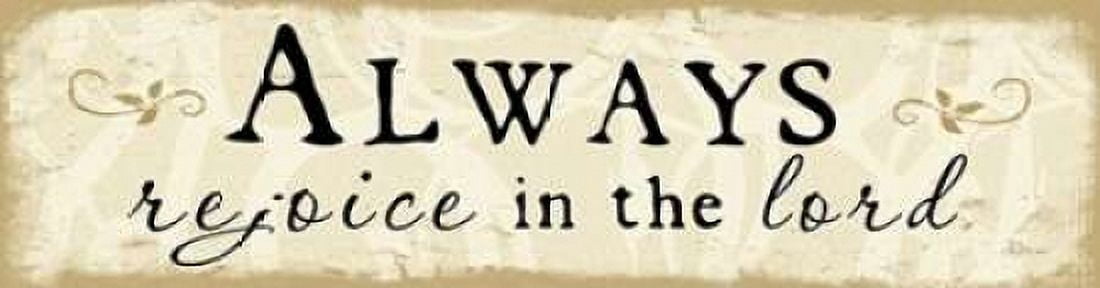 Always Rejoice Canvas Art - Jennifer Pugh (8 x 24)