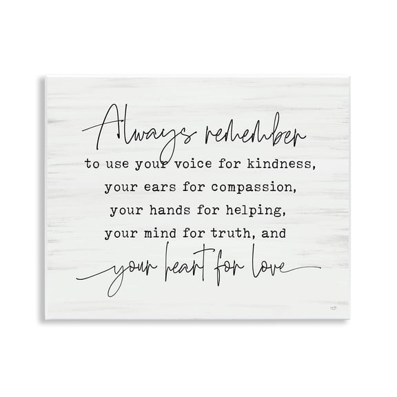 Stupell Industries Always Remember Heart For Love Wall Plaque Art, design by Lux + Me Designs