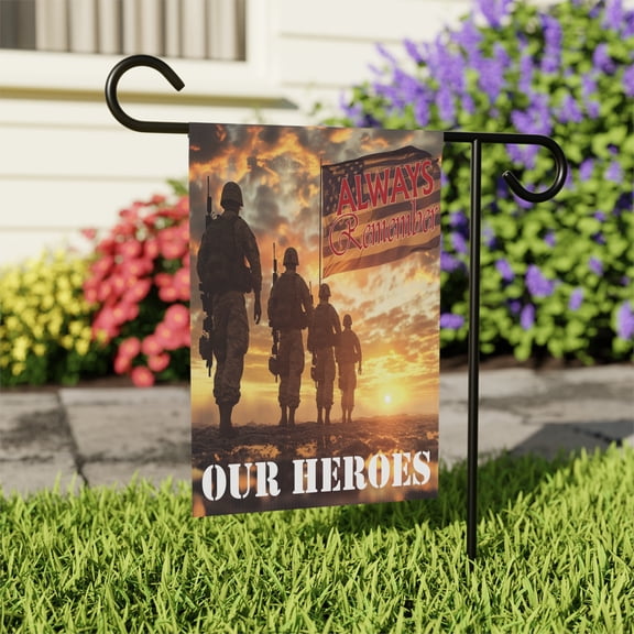 Always Remember Memorial Day Flag, Fallen Heroes Memorial Flag ID-0426-MOEE