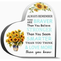 Always Remember You Are Braver Than You Heart Acrylic Decoration Gift For Couple Parent Women Mom Husband Wife