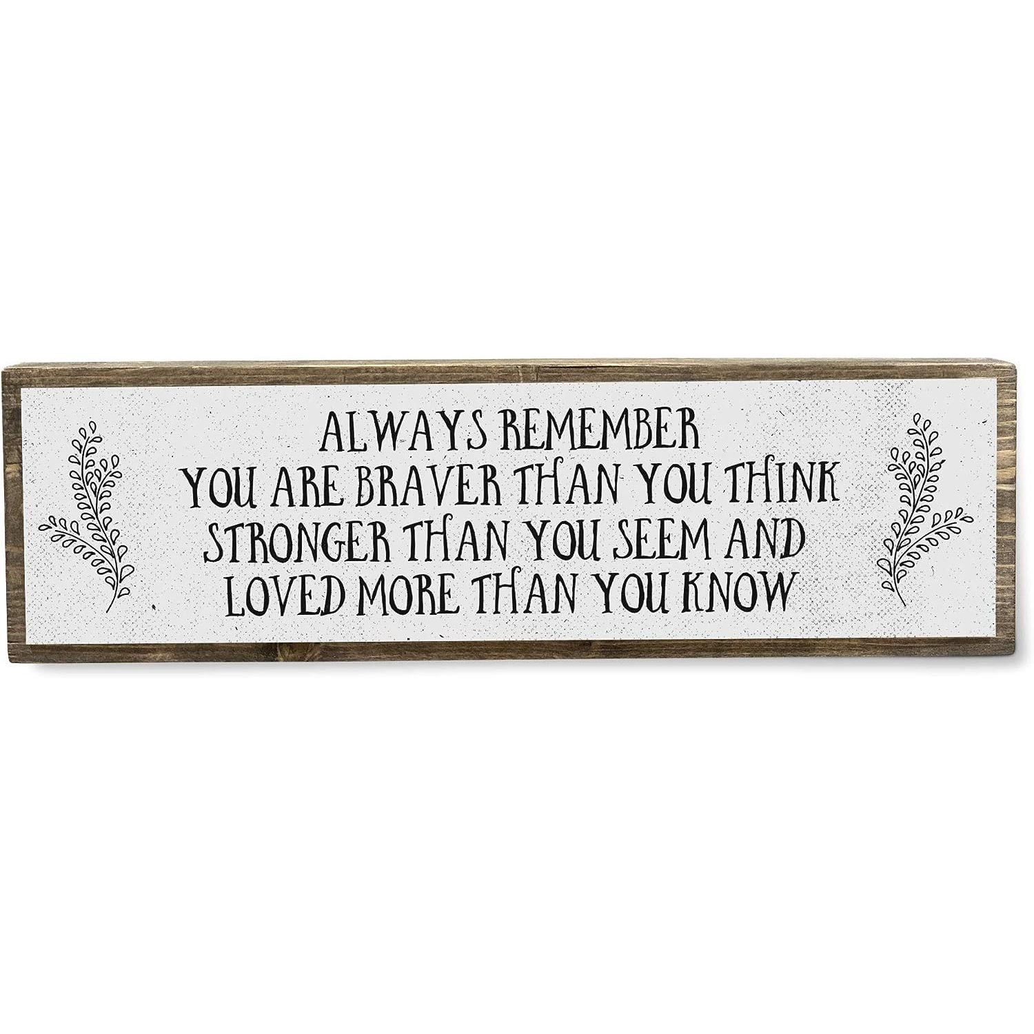 Inspirational Vinyl Wall Decal Sticker - 'Always Remember You Are Braver...' Quote, 30x30 Inch, Easy Apply & Removable, Perfect For Kids Room, Nursery, Bedroom Decor - View #2