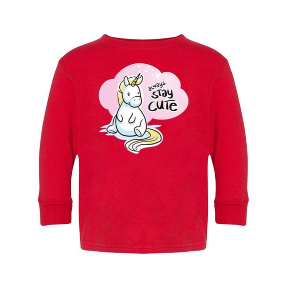 Always Stay Cute, Cute Unicorn Long Sleeve Toddler -Image by Shutterstock, 2 Toddler