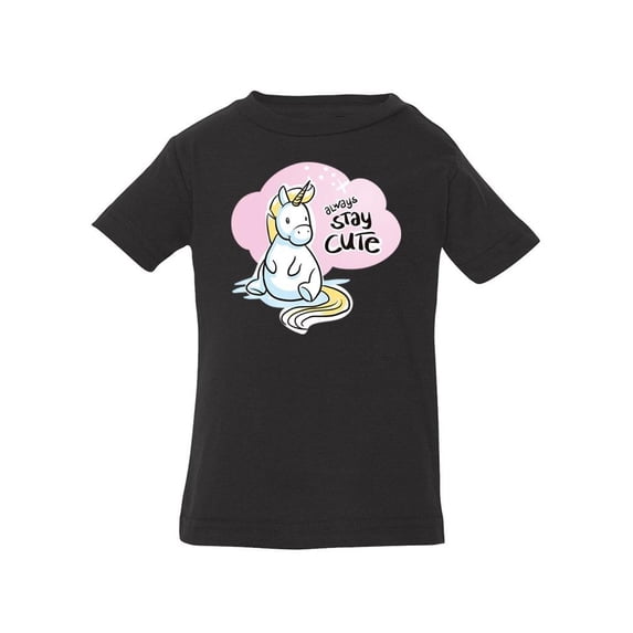 Always Stay Cute, Cute Unicorn T-Shirt Infant -Image by Shutterstock, 18 Months