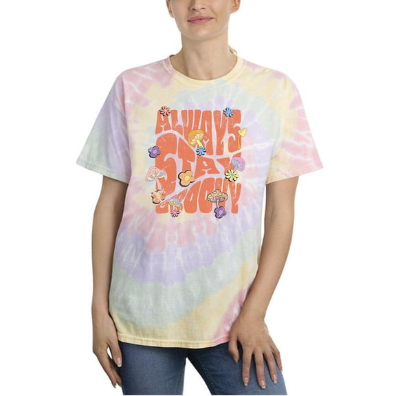 Always Stay Groovy. Tie Dye Spiral Women -Image by Shutterstock, Female Medium