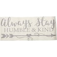 thumbnail image 1 of Always Stay Humble & Kind Room Vinyl Arrow Art Inspirational Quotes Wall Stickers, 23x10-Inch, Black, 1 of 6