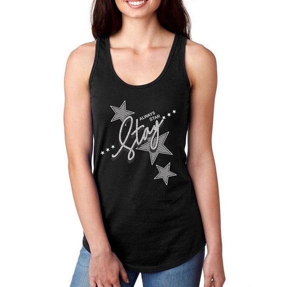 Always Stay Star Racerback Tank Women -Image by Shutterstock, Female Small