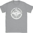 thumbnail image 1 of Always Take The Scenic Route T-Shirt Funny Adventure Trip Camping Tee - Heather Grey, L, 1 of 1