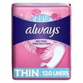 thumbnail image 1 of Always Thin Liners Wrapped, Unscented (Pack of 9), 1 of 7