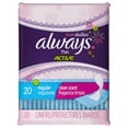 thumbnail image 1 of Always Thin No Feel Protection Daily Liners Regular Absorbency Scented, 20 Count, 1 of 8