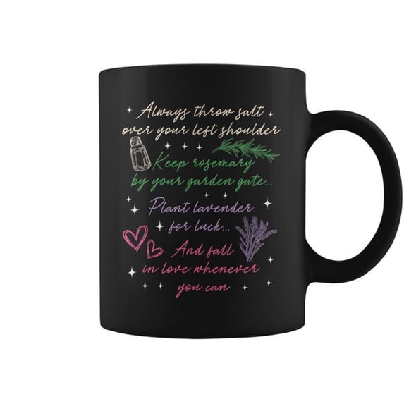 Always Throw Spilled Salt Practical Magic Inspirit Meme Coffee Mugs ...