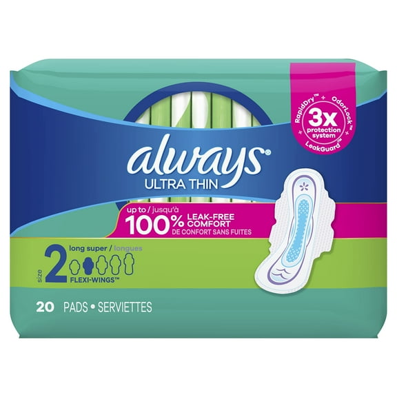 Always Ultra Thin Daytime Regular Pads with Wings (Pack of 32)