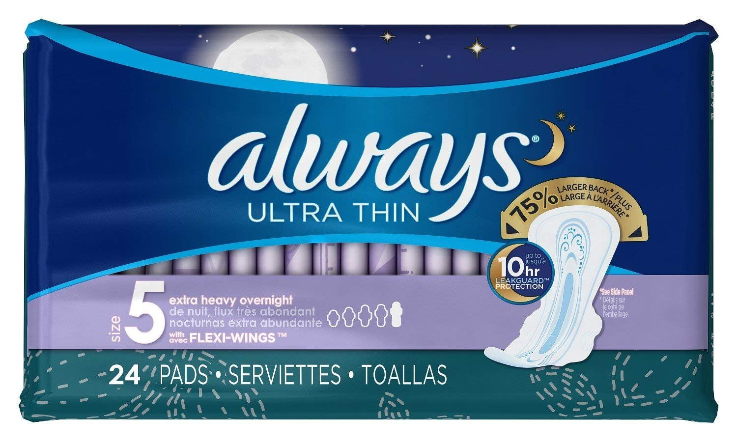 Always Ultra Thin Extra Heavy Overnight Pads