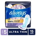 thumbnail image 1 of Always Pads, Ultra Thin with Wings, Size 1, Regular, 15 Count, 1 of 12
