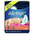 thumbnail image 1 of Always Ultra Thin Overnight Pads with Wings, Unscented, Size 4, 38 Ct, 1 of 13