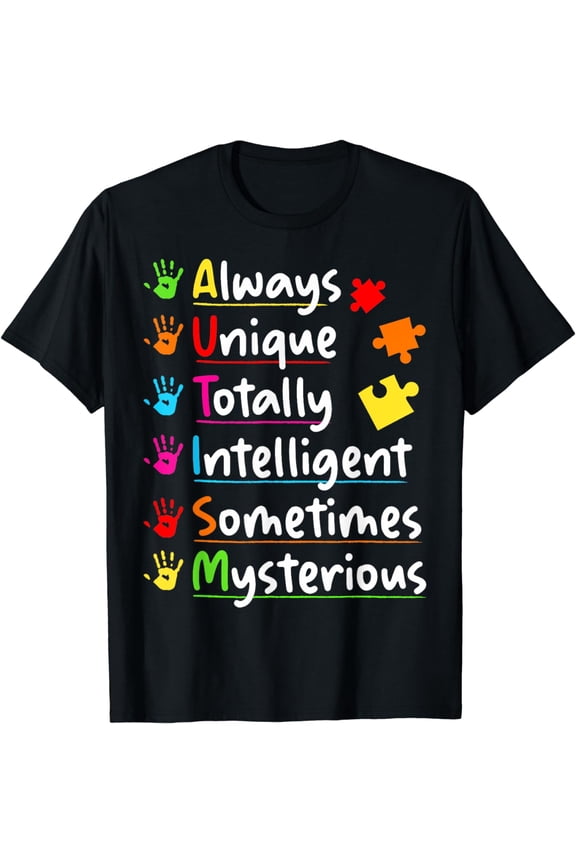 Always Unique Autism Awareness Totally Intelligent Kids T-Shirt