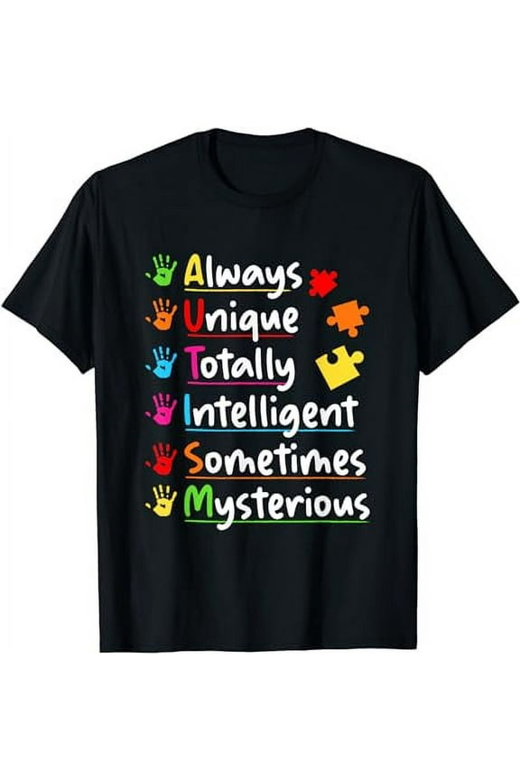 Always Unique Autism Awareness Totally Intelligent Kids T-Shirt