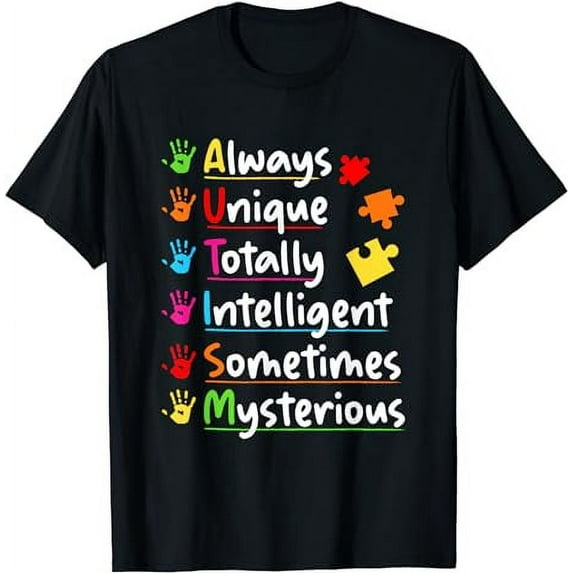 Always Unique Autism Awareness Totally Intelligent Kids T-Shirt