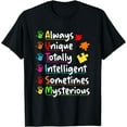 thumbnail image 1 of Always Unique Autism Awareness Totally Intelligent Kids T-Shirt, 1 of 4