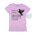thumbnail image 1 of Always be yourself Unless you can be a Unicorn Then Always be a Unicorn - wallsparks Brand - Youth Young Girls Juniors Slim Fit Soft Tee Shirt - Fun Trendy Tee, 1 of 3