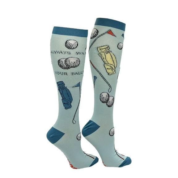 Always Wash Your Balls Funny Golf Funny Compression Socks for Men