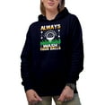 thumbnail image 1 of Always Wash Your Balls, Pun Humor Quote, Golf Player, Golfing or Golfer Themed Merch Gift, Navy Blue Hooded Sweatshirt or Hoodie, Large, 1 of 5