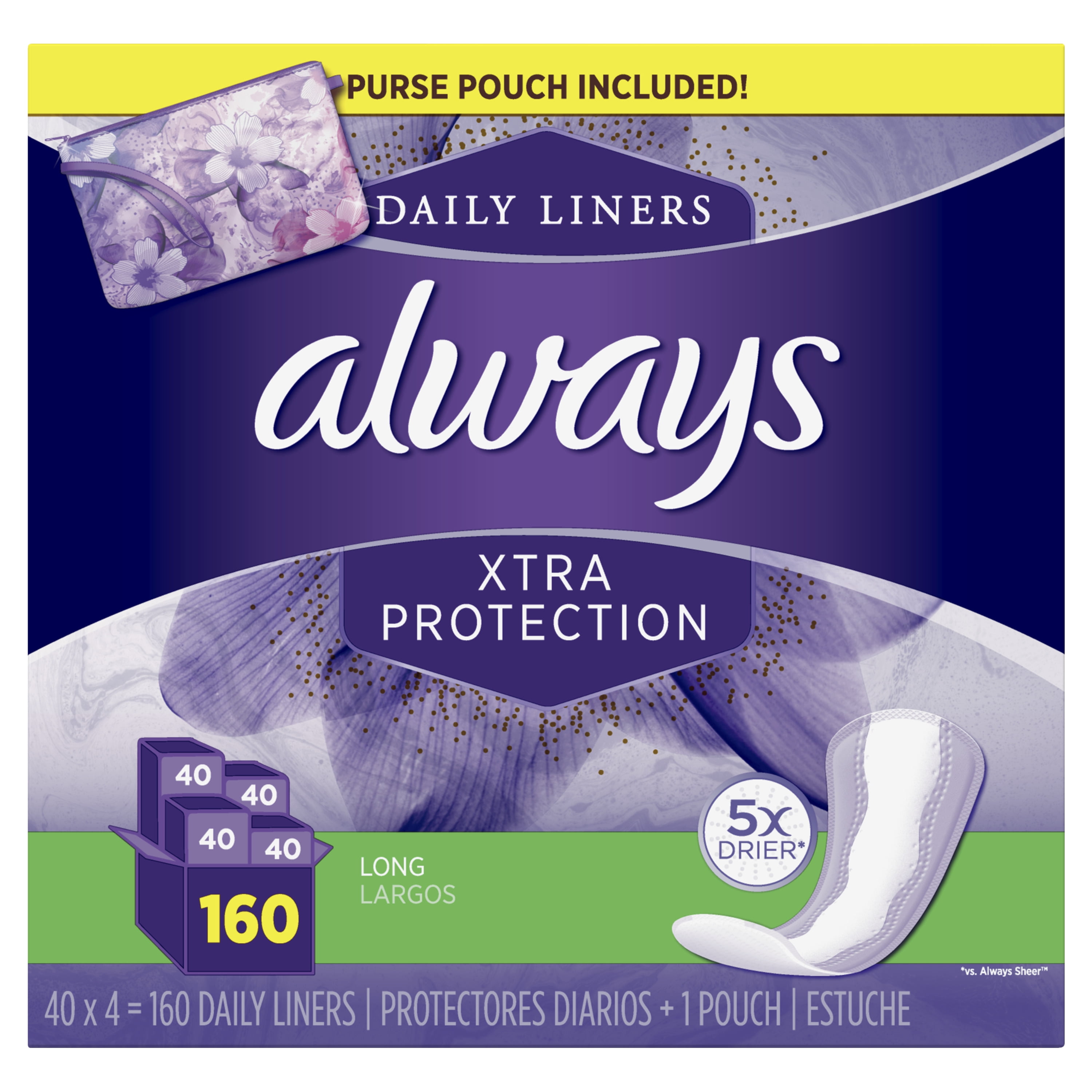 Always Ultra Thin, Feminine Pads For Women, Size 1 Regular Absorbency, With  Wings, Unscented, 46 Count