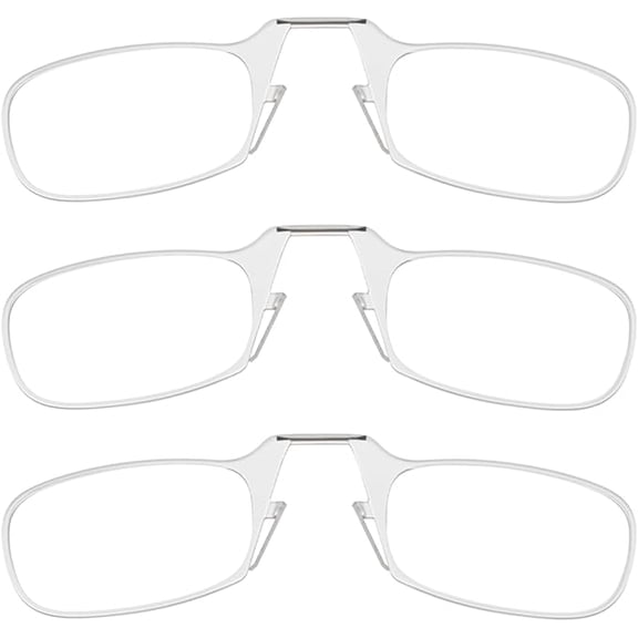 Always With You by ThinOptics Armless Reading Glasses Multi-Pack - Ultra-Thin, Lightweight Pocket Readers for Men & Women - Slim, Comfortable Design - 3 Pack Clear, 2.5x