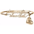 thumbnail image 1 of Always and Forever In Our Hearts Gold Bangle Bracelet In Memory Jewelry, 1 of 4