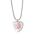 thumbnail image 1 of Always in My Heart Ashes Container Cremation Urn Neckalce Ashes Keepsake Memorial Jewelry with FREE Funnel Kit and Velvet Jewelry Box-[Silver Pink], 1 of 4