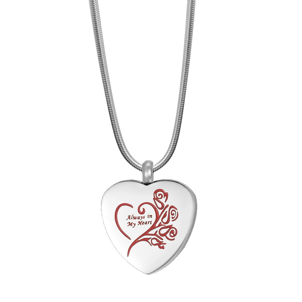 Always in My Heart Ashes Container Cremation Urn Neckalce Ashes
