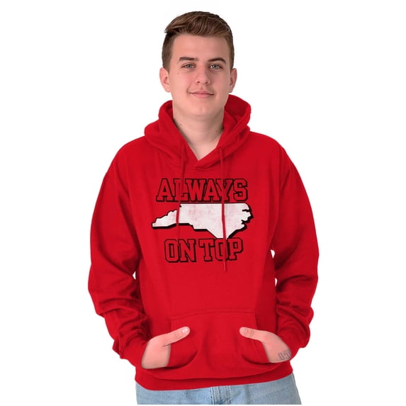 Always on Top North Carolina Pride Hoodie Sweatshirt Women Men Brisco Brands M