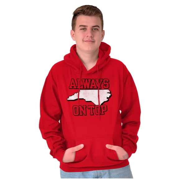 Always on Top North Carolina Pride Hoodie Sweatshirt Women Men Brisco Brands S