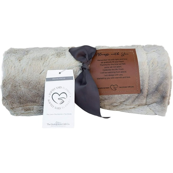 Always with You Memorial Blanket- Thoughtful Sympathy Gift to Remember Lost Loved Ones