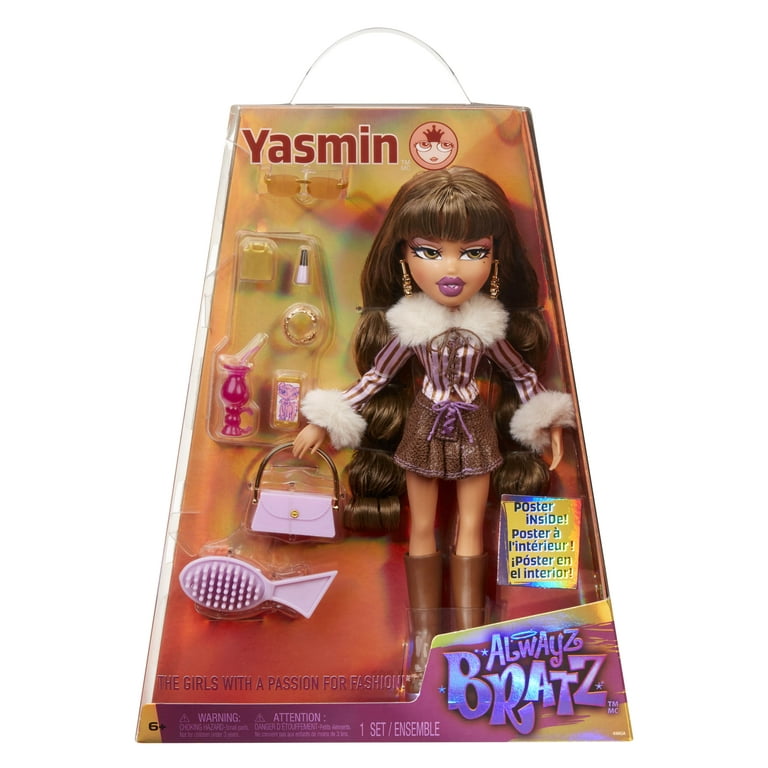 Free Shipping! Bratz Yasmin Fashion Doll with 10 Accessories and