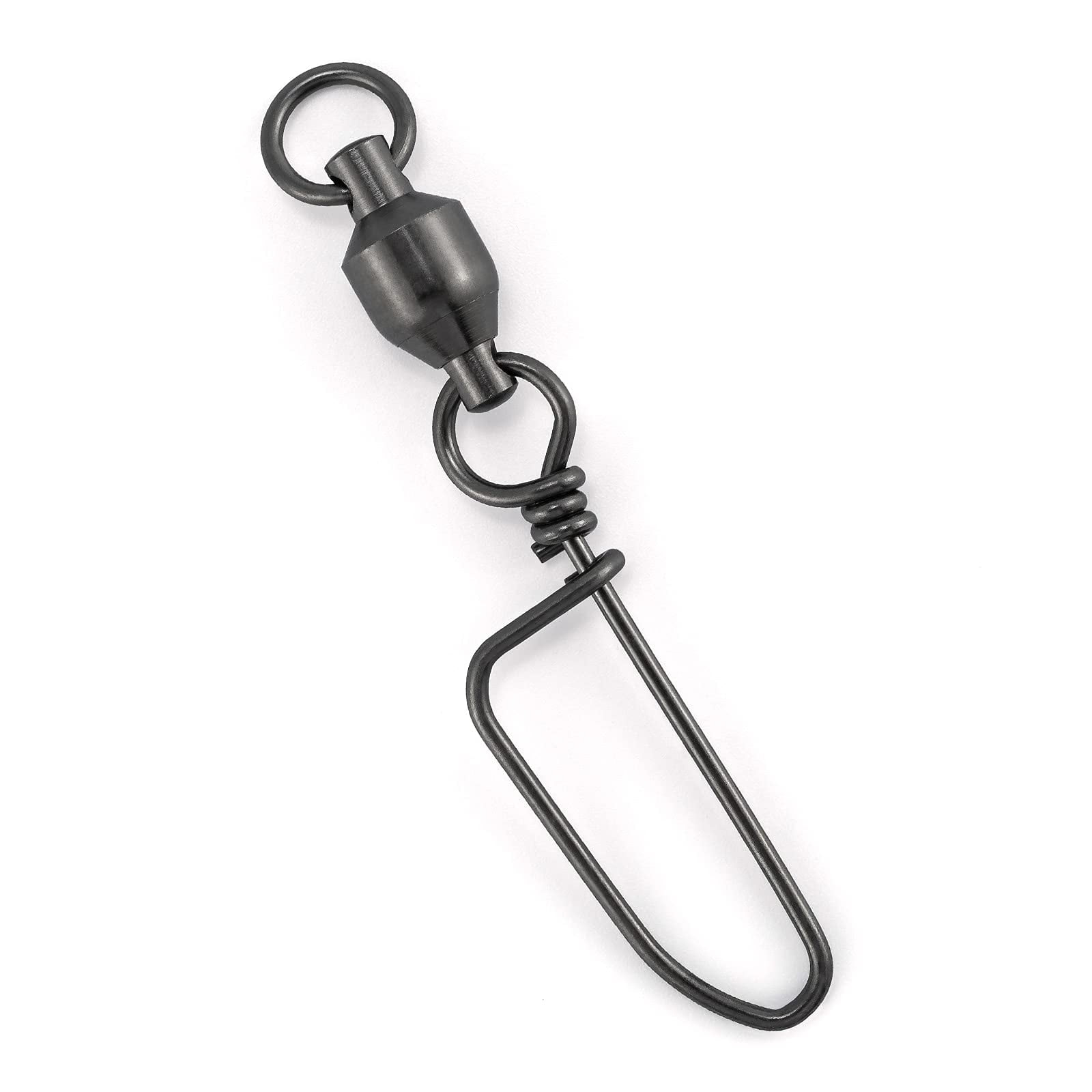 Alwonder 20 Pack Ball Bearing Swivels with Snaps, Fishing Snaps Swivels