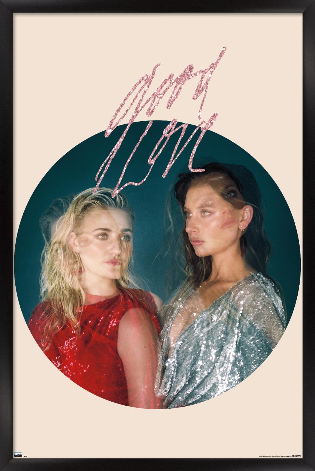 Aly & AJ - Circle Wall Poster, 14.725" x 22.375", Framed
