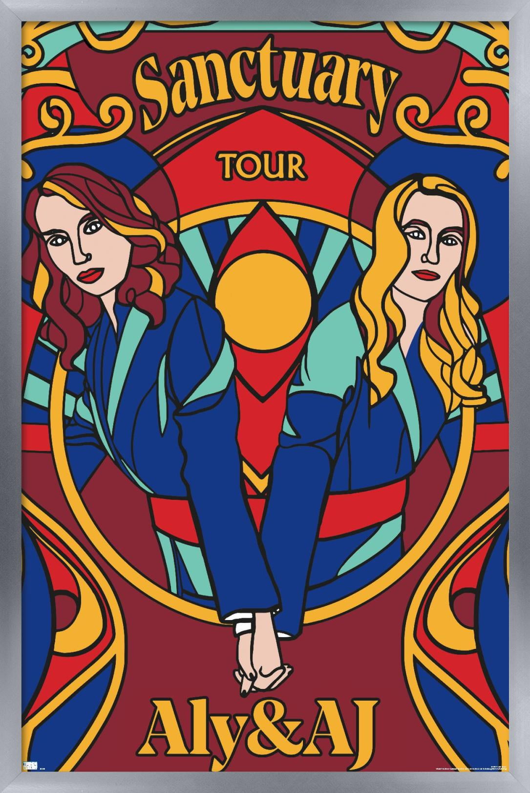 Aly & AJ - Sanctuary Wall Poster, 14.725" x 22.375", Framed