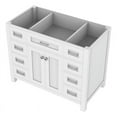 thumbnail image 1 of Alya Bath Norwalk 41"W Wood Vanity with No Top in White Finish, 1 of 3
