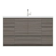 thumbnail image 1 of Alya Bath Paterno 60" Wood Single Freestanding Bathroom Vanity in Gray, 1 of 7