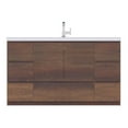 thumbnail image 1 of Alya Bath Paterno 60" Wood Single Freestanding Bathroom Vanity in Rosewood Brown, 1 of 7