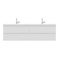 thumbnail image 1 of Alya Bath Paterno 72" Modern Wood Wall Mounted Bathroom Vanity in White, 1 of 7
