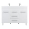 thumbnail image 1 of Alya Bath Ripley 48" Modern Wood Double Vanity with Acrylic Sink in White, 1 of 6