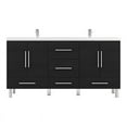 thumbnail image 1 of Alya Bath Ripley 67" Modern Wood Double Vanity with Acrylic Sink in Black, 1 of 6