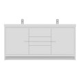 thumbnail image 1 of Alya Bath Sortino 72" Wood Bathroom Vanity with Acrylic Sink in White, 1 of 7