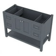 thumbnail image 1 of Alya Bath Wilmington 47"W Wood Vanity with No Top in Gray Finish, 1 of 3