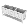 thumbnail image 1 of Alya Bath Wilmington 71"W Wood Double Vanity with No Top in White, 1 of 3