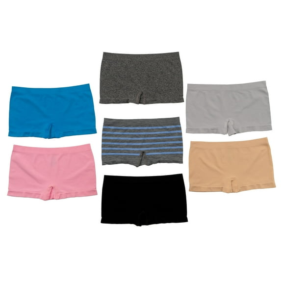 Alyce Ives Intimates Boy Shorts Underwear for Women Seamless & No Show Womens Underwear, 3X 7 pcs