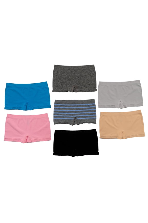 Boy Shorts Underwear for Women Seamless & No Show Womens Underwear, Medium 7 pcs