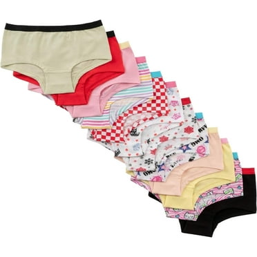 Alyce Ives Intimates Girls Panties 100% Cotton, Prints & Solids 1, 14, 12 Pack