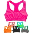thumbnail image 1 of Alyce Ives Intimates Girls Sports Bra Preteen & Junior Training Bra, S, Prints & Solids, 6 Pack, 1 of 5